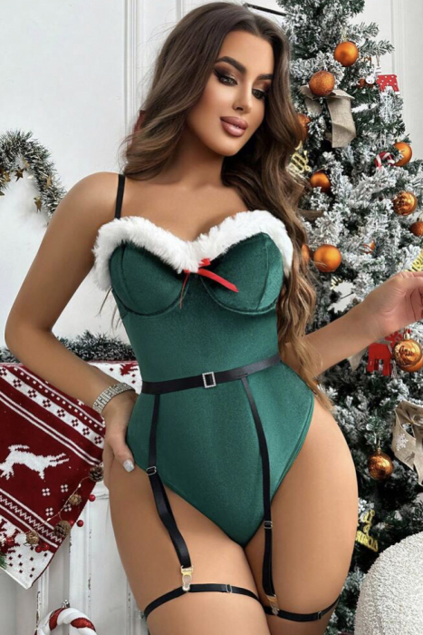 Set lenjerie 3 piese, cu tematica de Craciun [3]