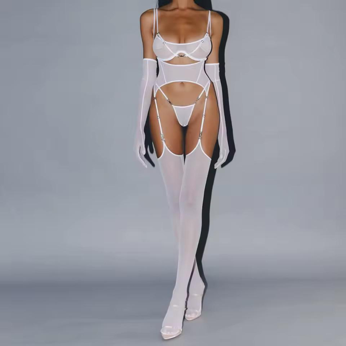 Set lenjerie intimă 5 piese, alb [3]