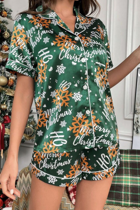 Set pijama cu imprimeu de Craciun [5]