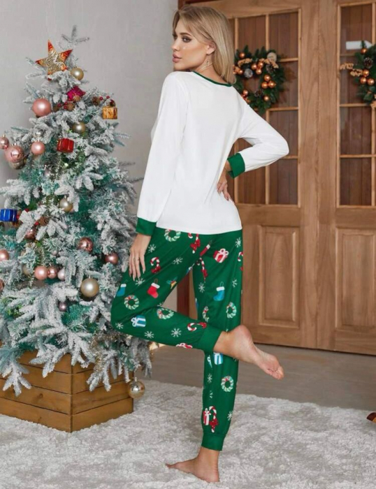 Set pijama cu imprimeu de Craciun [2]