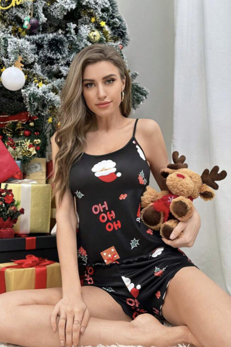 Set pijama cu imprimeu de Craciun [5]