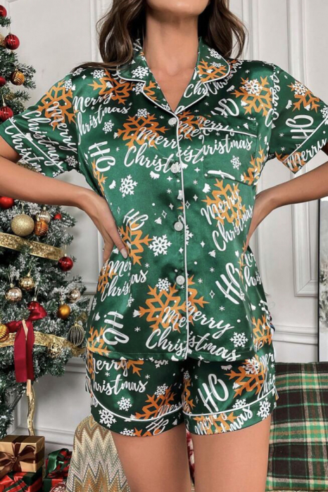 Set pijama cu imprimeu de Craciun [4]