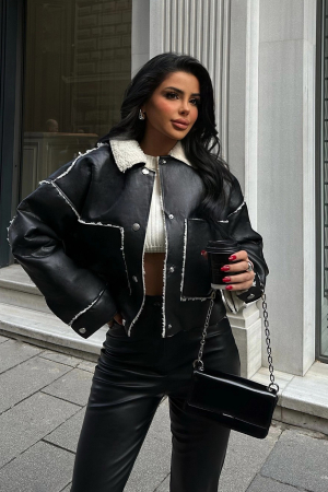 Jacheta lejera din piele ecologica [0]