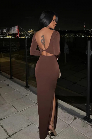 Rochie cambrata cu maneci lungi [0]