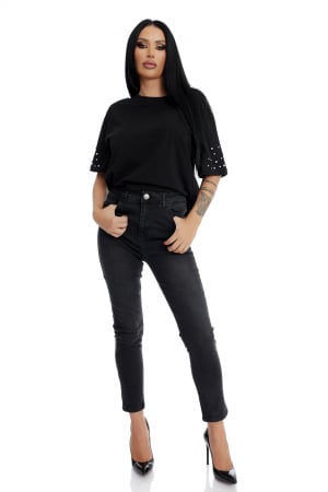 Daniela Crudu - Blugi skinny cu talie inalta