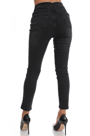 Blugi skinny cu talie inalta [4]