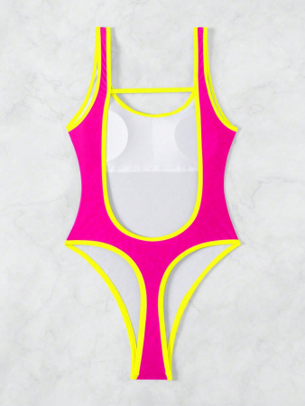 Costum de baie intreg, fucsia [3]