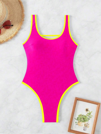Costum de baie intreg, fucsia [2]