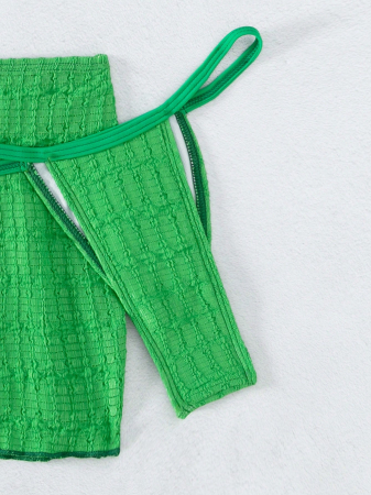 Costum de baie 3 piese, verde [5]