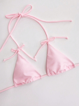 Costum de baie alb din 2 piese reglabil [3]