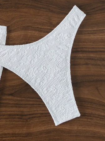 Costum de baie, alb, din 3 piese [4]