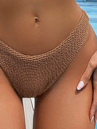 Costum de baie cu 2 piese, animal print si rosu [6]