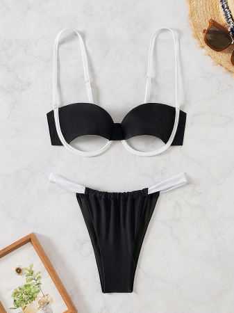 Costum de baie din 2 piese si decupaj [2]