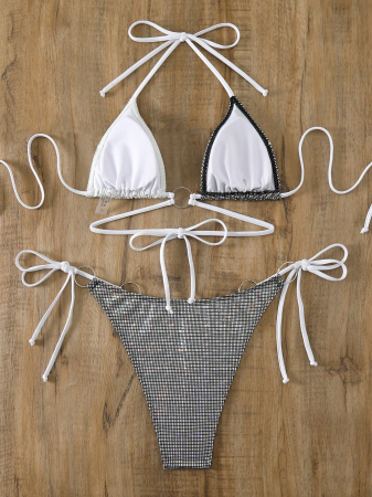 Costum de baie cu aspect metalic [3]