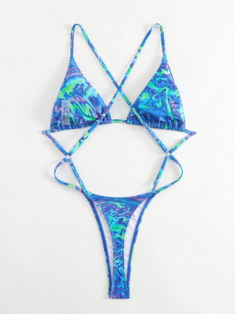 Costum de baie cu model marble [1]