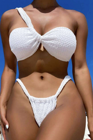 Costum de baie din 2 piese, alb [0]