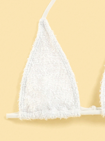 Costum de baie din 2 piese, alb [3]