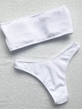 Costum de baie din 2 piese, galben [7]