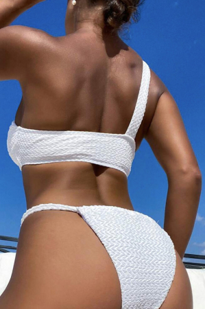 Costum de baie din 2 piese, alb [1]