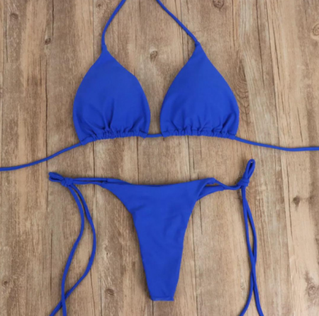 Costum de baie din 2 piese, albastru [4]