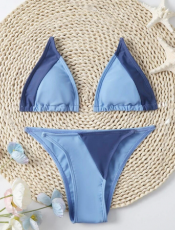 Costum de baie din 2 piese, albastru [1]