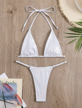 Costum de baie argintiu din 2 piese [2]