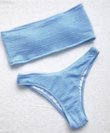 Costum de baie din 2 piese, galben [1]