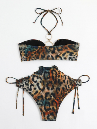 Costum de baie din 2 piese, cu imprimeu [3]