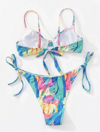 Costum de baie din 2 piese, cu imprimeu [1]