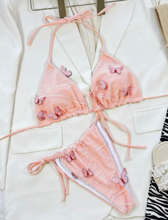 Costum de baie din 2 piese, cu imprimeu [2]