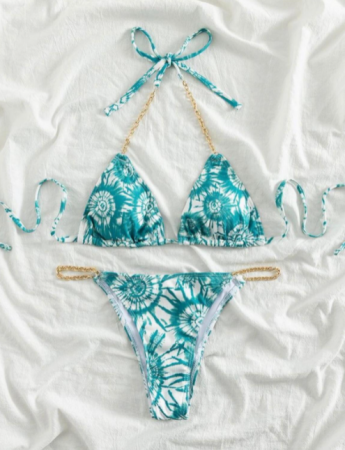 Costum de baie din 2 piese, cu imprimeu [1]