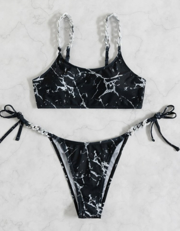 Costum de baie din 2 piese, cu imprimeu [2]