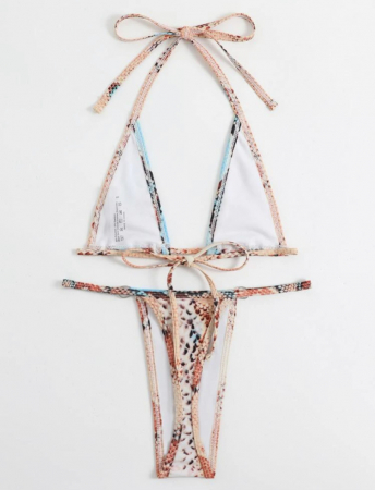 Costum de baie din 2 piese, cu imprimeu [3]