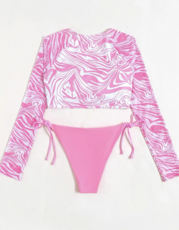 Costum de baie din 2 piese, cu imprimeu [1]