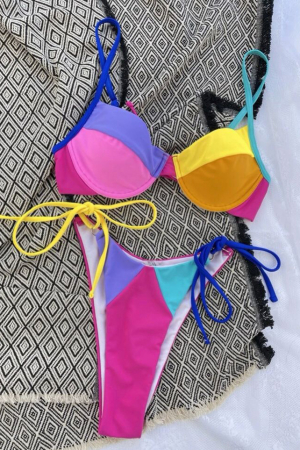 Costum de baie din 2 piese, cu imprimeu [1]