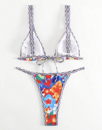 Costum de baie din 2 piese, cu imprimeu [1]