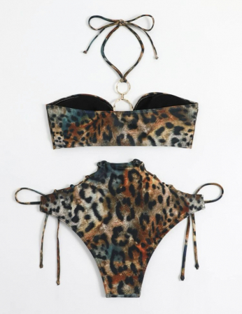 Costum de baie din 2 piese, cu imprimeu [2]