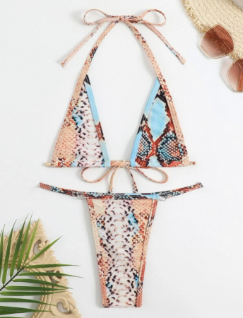 Costum de baie din 2 piese, cu imprimeu [2]