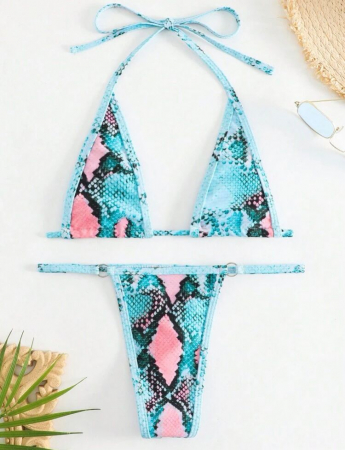 Costum de baie din 2 piese, cu imprimeu [2]