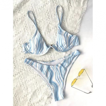 Costum de baie din 2 piese, cu imprimeu [2]
