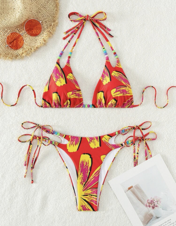 Costum de baie din 2 piese, cu imprimeu [2]