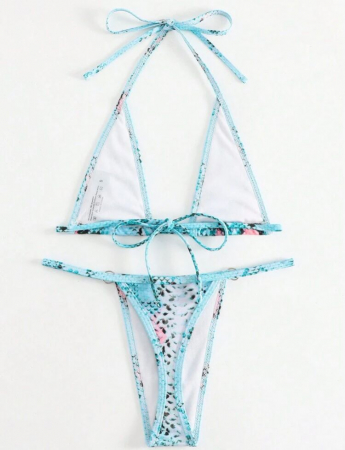 Costum de baie din 2 piese, cu imprimeu [1]