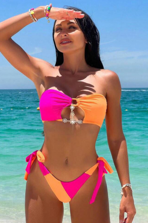 Costum de baie din 2 piese, cu imprimeu [2]