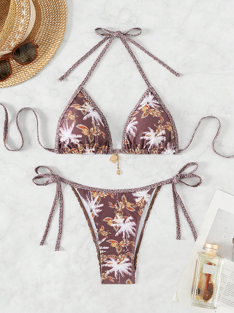 Costum de baie din 2 piese, cu imprimeu floral [2]