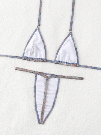 Costum de baie din 2 piese, cu imprimeu multicolor [3]