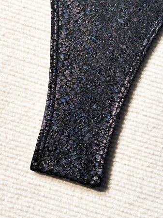 Costum de baie din 2 piese, cu imprimeu si slip tanga [3]