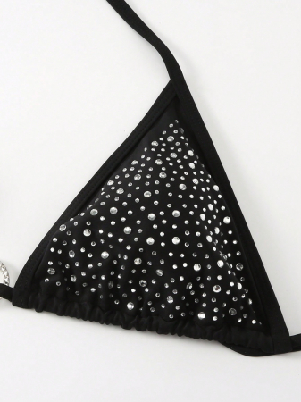 Costum de baie din 2 piese, cu pietre decorative [4]