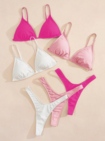 Costum de baie din 2 piese, cu slip tanga [2]