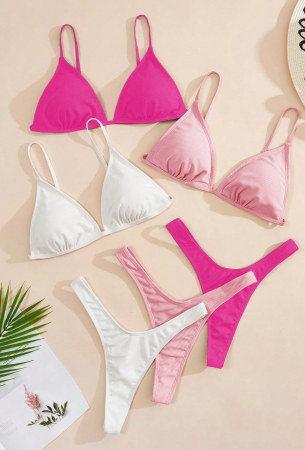 Costum de baie din 2 piese, cu slip tanga [0]