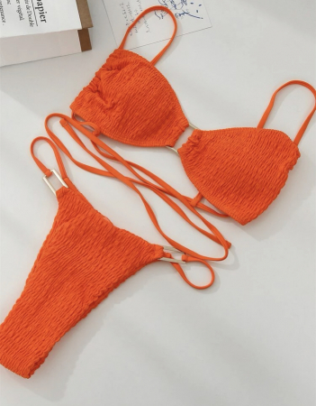 Costum de baie din 2 piese, cu snur [0]